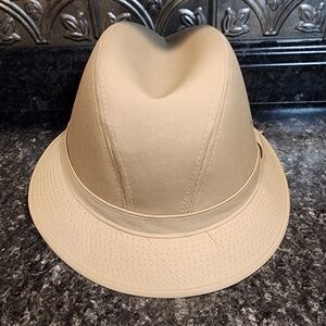 Fedora Hat Canvas Medium Khaki Classic Casual Young An‎